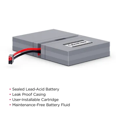 Cyber Power - RB0690X2A - UPS SYSTEMS PREPLACEMENT BATTERY, 2 X 6V/9AH BATTERIES