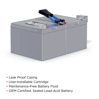 Cyber Power - RB12120X2B - UPS SYSTEMS Replacement Batteries Pack for PR1000LCD