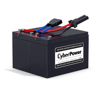 Cyber Power - RB1270X2B - UPS SYSTEMS Replacement Battery Cartridge for PR750LCD, 2 batteries, 12V/7AH