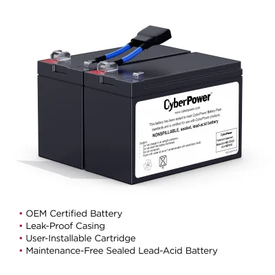 Cyber Power - RB1270X2D - UPS SYSTEMS Replacement Battery, 2 x 12V/7Ah