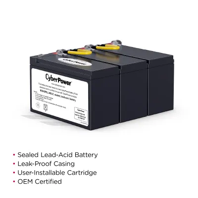 Cyber Power - RB1270X3A - UPS SYSTEMS Replacement Batteries, 3 x 12V/7Ah