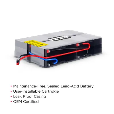 Cyber Power - RB1270X4F - UPS SYSTEMS REPLACEMENT BATTERY CARTRIDGE, 4 BATTERIES, 12V/7AH