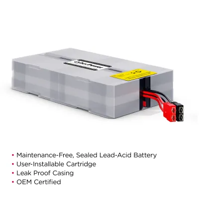 Cyber Power - RB1270X4G - UPS SYSTEMS Replacement Batteries  for OR1500PFCRT2U, 4 Batteries, 12V/7Ah