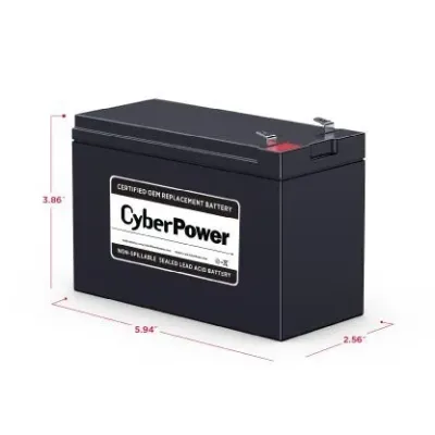 CYBERPOWER - RB1280 - Replacement Battery Cartridge for CP685AVR-G, CP685AVRLCD-G, 1 battery, 12V/8AH, Sealed lead-acid, 18 month warranty