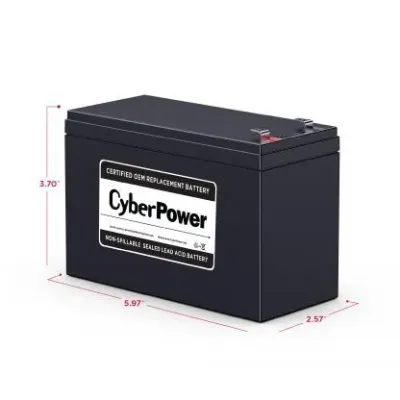 CYBERPOWER - RB1290 - Replacement Battery Cartridge for CP1000AVRLCD, 1 battery, 12V/9AH, Sealed lead-acid, 18 month warranty