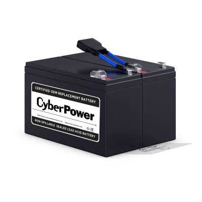 Cyber Power - RB1290X2B - UPS SYSTEMS REPLACEMENT BATTERY CARTRIDGE, 2 BATTERIES, 12V/9AH