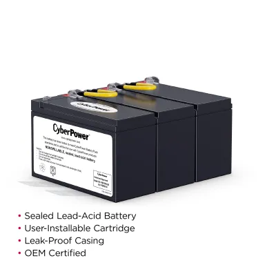 Cyber Power - RB1290X3B - UPS SYSTEMS Replacement Battery, 3 x 12V/9Ah