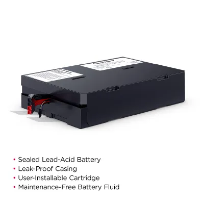 CYBERPOWER - RB1290X4J - CyberPower RB1290X4J UPS Replacement Battery, 4 x 12V/9Ah, 18-month Warranty