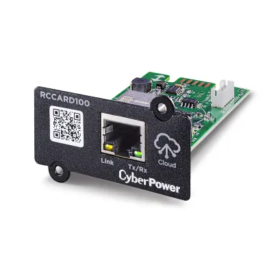 Cyber Power - RCCARD100 - UPS SYSTEMS Hardware Remotely monitor UPS with via a cloud connection with a mobile app