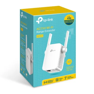 TP-Link - RE205 - AC750 WRLS RANGE EXTENDER ACCS W/ TWO EXTERNAL ANTENNA