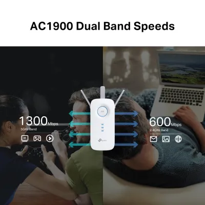 TP-Link - RE550 - AC1900 Wi-Fi Range Extender