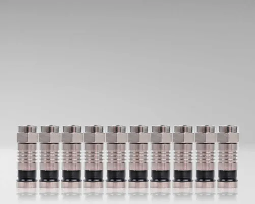 Jonard - RG6-10 - RG6 Connectors (Pack of 10)