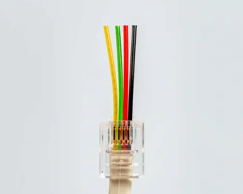 Jonard - RJ11-100 - RJ11 Pass-Through Connectors (Pack of 100)