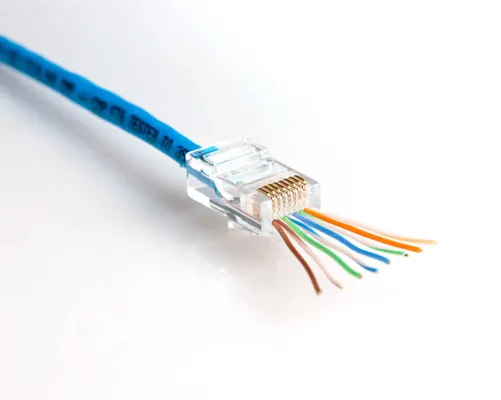 Jonard - RJ45-5100 - RJ45 Cat5/5e Pass-Through Connectors, 100 Pcs In Jar