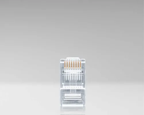 Jonard - RJ45-5100 - RJ45 Cat5/5e Pass-Through Connectors, 100 Pcs In Jar