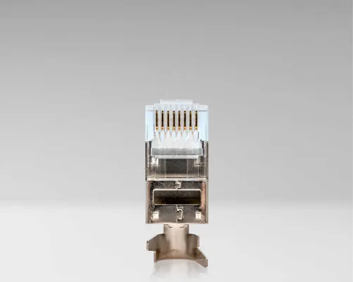 Jonard - RJ456A-SC - Shielded RJ45 Connector with Crimp Tail for Cat6A Cable, 100 pack