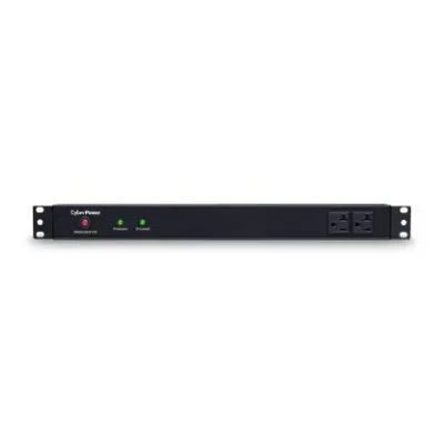 Cyber Power - RKBS20S2F10R - 1800 J, 120 V, NEMA 5-20P plug, 12 NEMA 5-20R (2 front, 10 rear), 15 ft cord, Limited Lifetime Warranty