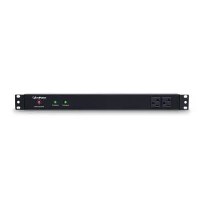 Cyber Power - RKBS20S2F8R - 1800 J, 120 V, NEMA 5-20P plug, 10 NEMA 5-20R (2 front, 8 rear), 15 ft cord, Limited Lifetime Warranty