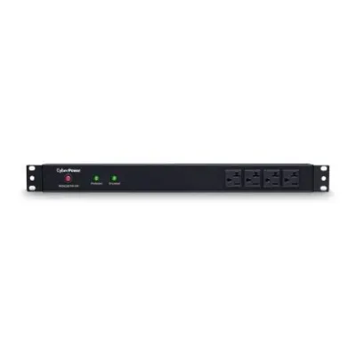 Cyber Power - RKBS20ST4F10R - 1800 J, 120 V, NEMA L5-20P Twist lock plug, 14 NEMA 5-20R (4 front, 10 rear), 15 ft Cord, Limited Lifetime Warranty