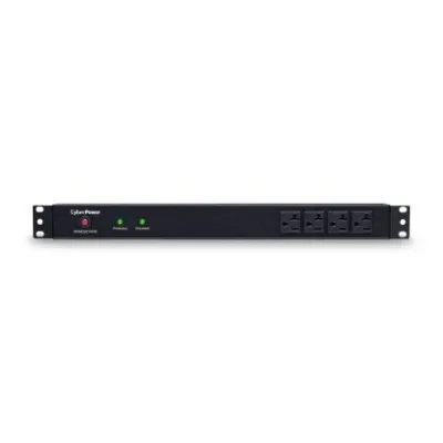 Cyber Power - RKBS20ST4F8R - 1800 J, 120 V, NEMA L5-20P twist lock plug, 12 NEMA 5-20R (4 front, 8 rear), 15 ft cord, Limited Lifetime Warranty