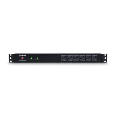 Cyber Power - RKBS20ST6F12R - 1800 J, 120 V, NEMA L5-20P Twist lock plug, 18 NEMA 5-20R (6 front, 12 rear), 15 ft Cord, Limited Lifetime Warranty