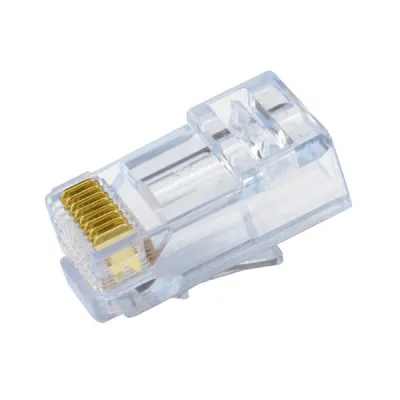 Simply 45 - S45-1000 - Standard Cat5e UTP RJ45 Modular Plugs, Blue Tint - 100pcs/Jar