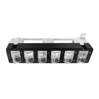 GoSimplyConnect - S45-2012U - 12 Port Unloaded UTP Keystone Patch Panel, Wall Mount Bracket, Cable Ties and Mounting Screws . 1ea/box