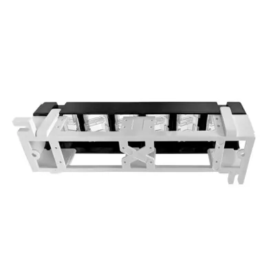 GoSimplyConnect - S45-2012U - 12 Port Unloaded UTP Keystone Patch Panel, Wall Mount Bracket, Cable Ties and Mounting Screws . 1ea/box