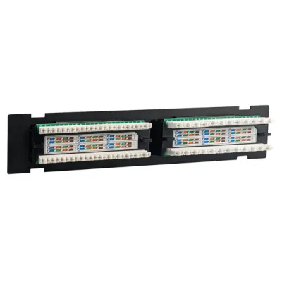 Simply 45 - S45-2612 - 12 Port Loaded UTP Cat6 Patch Panel, 110 style, Wall Mount Bracket, Cable Ties and Rack Mount Screws. 1ea/box