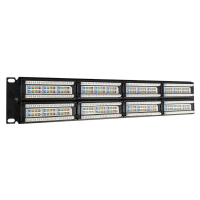 Simply 45 - S45-2624 - 24 Port Loaded UTP Cat6 Patch Panel, 1RU, 110 style, Cable Management Bracket, Cable Ties and Rack Screws. 1ea/box