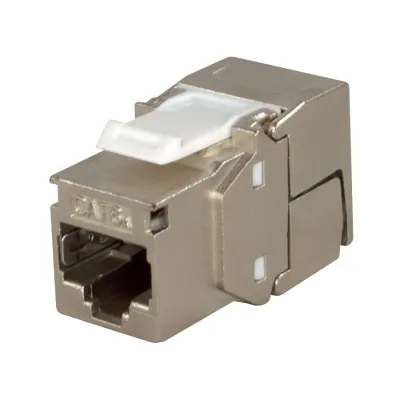 Simply 45 - S45-3750-25 - 10GBaseT STP 180° Shielded Keystone Jack (Toolless) for Cat7a/6a/7, w/6 1ea/Bag, 25/Pack