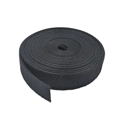 GoSimplyConnect - S45-7010 - 1-inch Black Hook and Loop, 5.6-lb Tensile Strength, 25’ - 1ea Bag