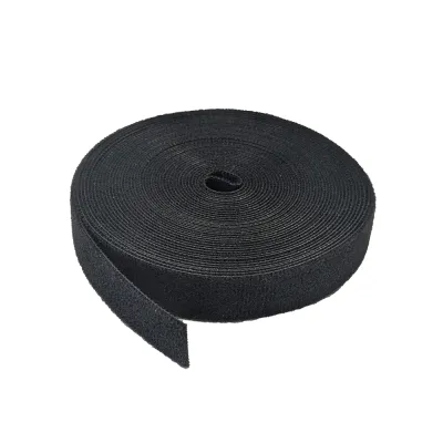 GoSimplyConnect - S45-7012 - 1/2-inch Black Hook and Loop, 5.6-lb Tensile Strength, 25’ - 1ea bag.
