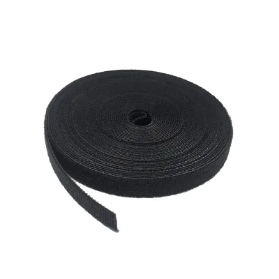 GoSimplyConnect - S45-7034 - 3/4-inch Black Hook and Loop, 5.6-lb Tensile Strength, 25’ - 1ea Bag