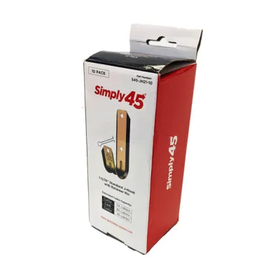 GoSimplyConnect - S45-JH21-10 - Standard J Hooks, Size 1-5/16" with Retainer Pin - 10 pc/Inner Box