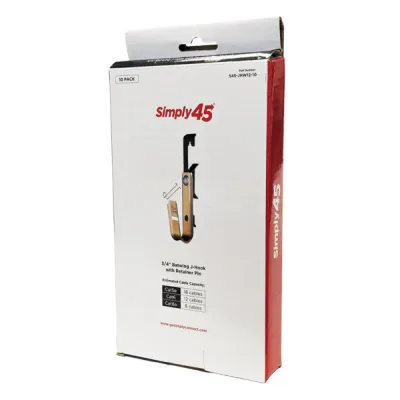 GoSimplyConnect - S45-JHW12-10 - Batwing J Hooks, Size 3/4" - 10 pc/Inner Box