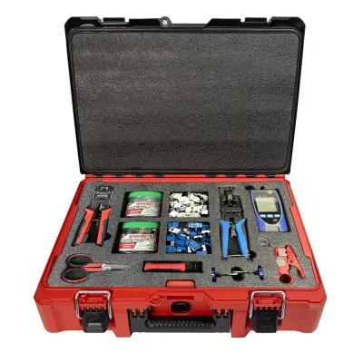 GoSimplyConnect - S45-TKWMP1 - TeKnowledge Milwaukee Packout loaded with assorted tools, connectors & test. - Case