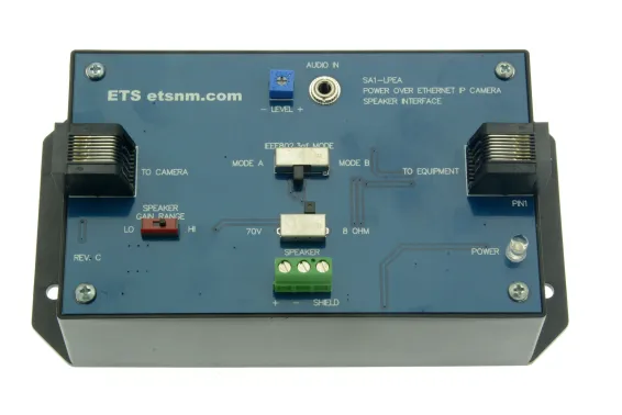 ETS - SA1-LPEA - Ethernet Powered IP Camera/speaker Interface Box