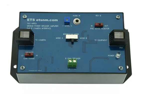 ETS - SA1-MPEA - Ethernet powered I/P camera/10 Watt speaker interface box