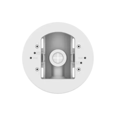 Hanwha - SBD-180PMW - Pole mount base. Compatible with: PNV-A6081R/A9081R, XNV-8082R/9082R, XNV-6083R/8083R/8093R/9083R
 XNV-6123R, XNV-6083Z/8083Z, XNV-6083RZ/8083RZ/9083RZ, PND-A6081RV/A9081RV, XND-8082RV/9082RV, XNF-9010RV/9013RV, XND-6083RV/8083R