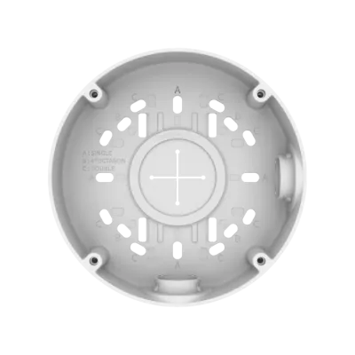 Hanwha - SBO-140BW - Back box for bullet cameras. Compatible with: QNO-C8083R/C9083R, ANO-L6012R/22R/82R, ANO-L7012R/22R/82R