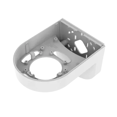 Hanwha - SBP-140WMW - Wall/Pole mount. Compatible with: QNV-C8083R/QNV-C9083R (Stainless steel straps are NOT included, compatible with SBP-150S and SBP-060S)