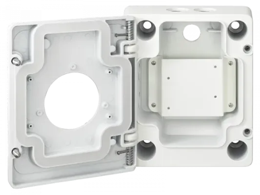 Hanwha - SBP-300NBW - Installation Back box compatible with (SBP-300WMW, SBP-300WMW1, SBP-300KMW, SBP-300PMW)