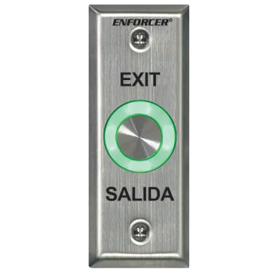 SECO-LARM - SD-6176-SS1Q - Outdoor Piezoelectric Request-to-Exit Pushbutton – Slimline