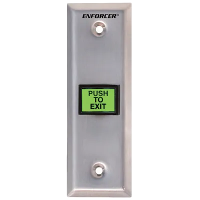 SECO-LARM - SD-7103GC-PEQ - Illuminated Green "PUSH-TO-EXIT" Button
