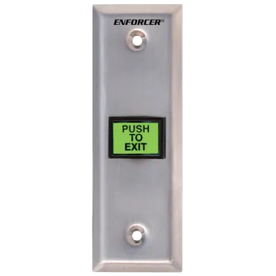 SECO-LARM - SD-7103GC-PTQ - Illuminated RTE Plate with Built-in Timer – Slimline