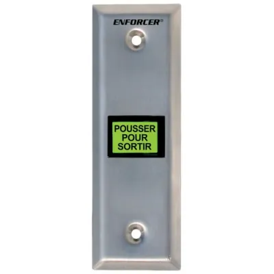 SECO-LARM - SD-7103GC-PTQ - Illuminated RTE Plate with Built-in Timer – Slimline