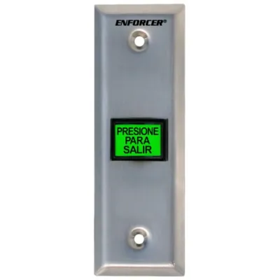 SECO-LARM - SD-7103GC-PTQ - Illuminated RTE Plate with Built-in Timer – Slimline