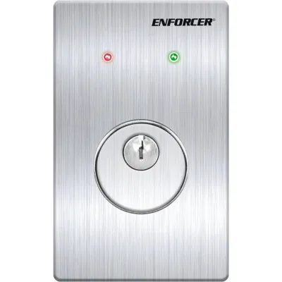 SECO-LARM - SD-72231-6MQ  - Maintained Single-Gang Mortise Cylinder Key Switch with LED