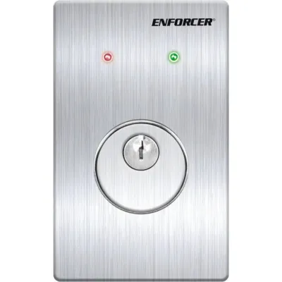 SECO-LARM - SD-72281-6MQ - Momentary Single-Gang Mortise Cylinder Key Switch with LEDs